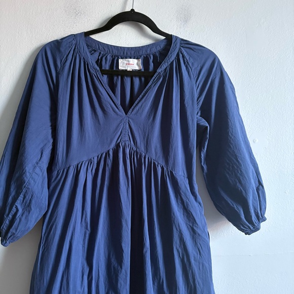 Xirena Sz XS Vie Blue Capri Cotton Tiered Midi Dress - Picture 3 of 12